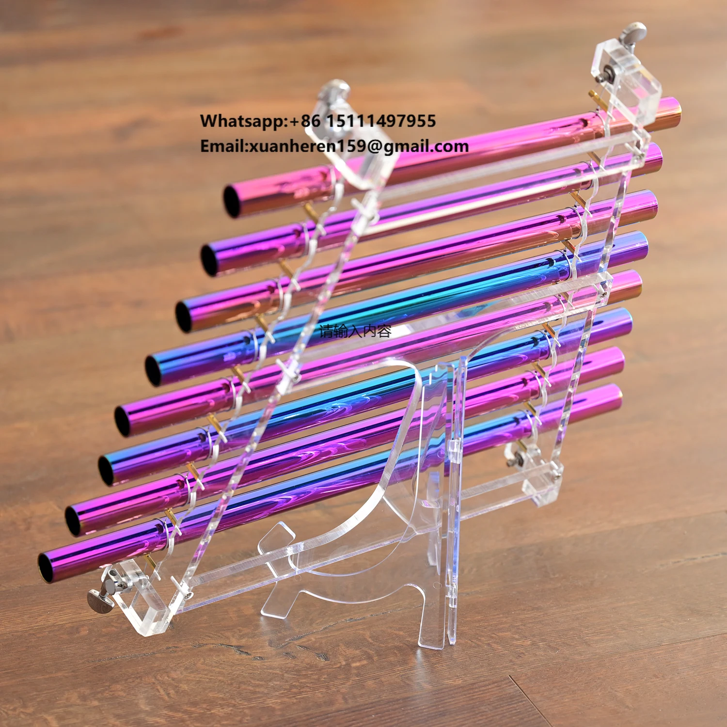 

SUCCESS 8 Notes Crystal Singing Harp Quartz Musical Therapy Instrument with High C Tone 99.999% Pure Quartz Free Case & Mallet