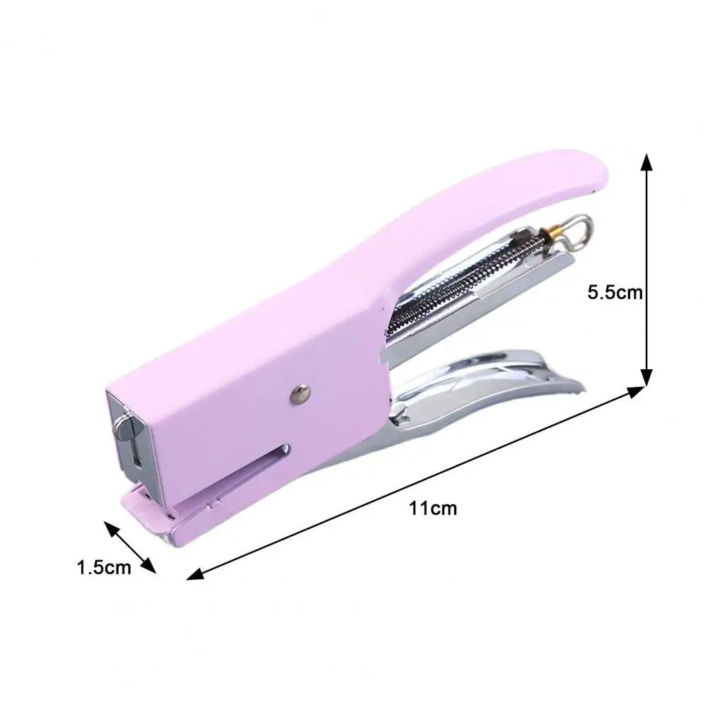 Small Stapler Handheld Stapler with 1000pcs Needles School Home Office Plastic Stapler Labor Saving Portable Study Office Helper