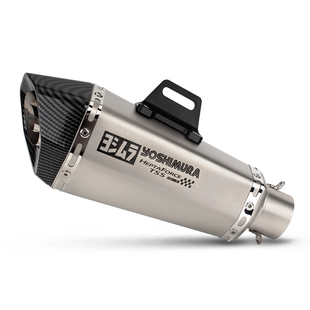 

Universal 51mm Motorcycle Exhaust Modify Escape Stainless Yoshimura TSS Muffler With DB KILLER For RC390 MT07 R3 Duke790 390ADV