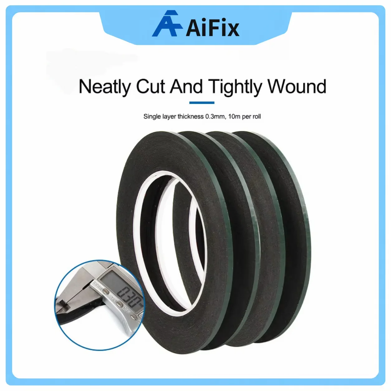 5pcs 0.3mm Thin Double-sided Screen Tape Adhesive LCD Frame Back Cover Sticker for Samsung iPhone LCD Screen Repair