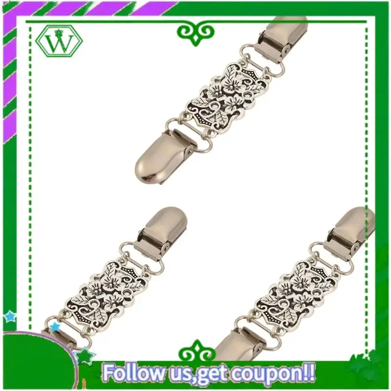 

A18P-3X Retro Cardigan Clip Sweater Clip Women Filigree Cinch For Back Of Dresses Shawl Clip