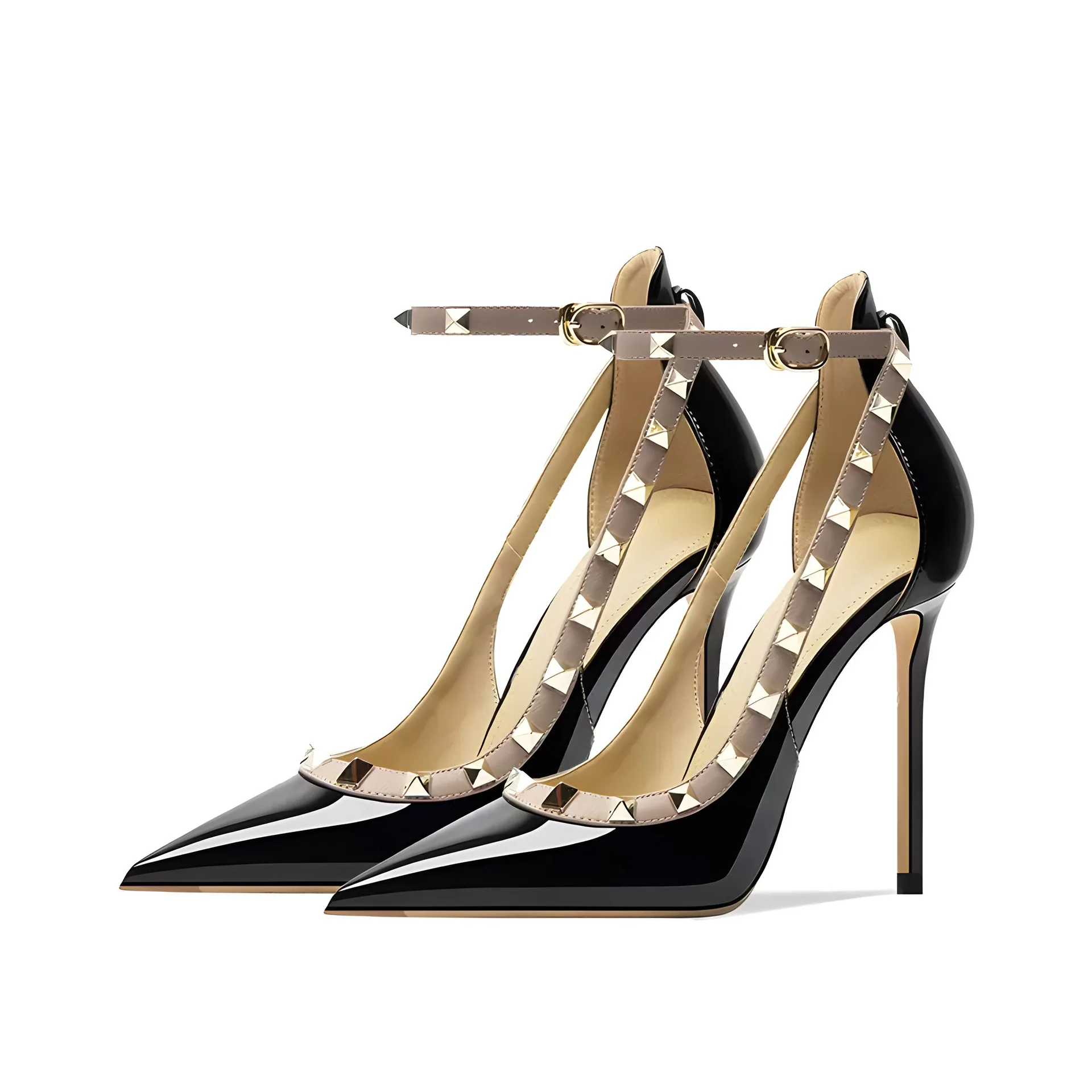 

12cm new summer naked diamond high heels sexy sharp temperament Baotou sandals women's stiletto shoes size 35-44