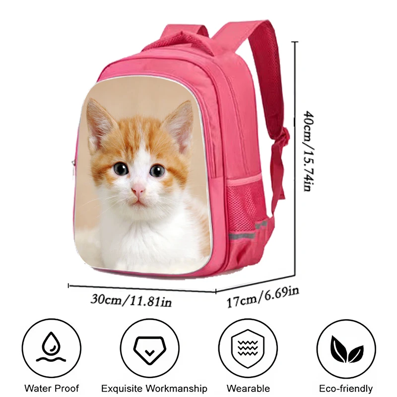 Lovely Girls School Bags ,Nastya Children Backpack for School ,Large Capacity Cartoon Child Bags with Double Zipper Compartment