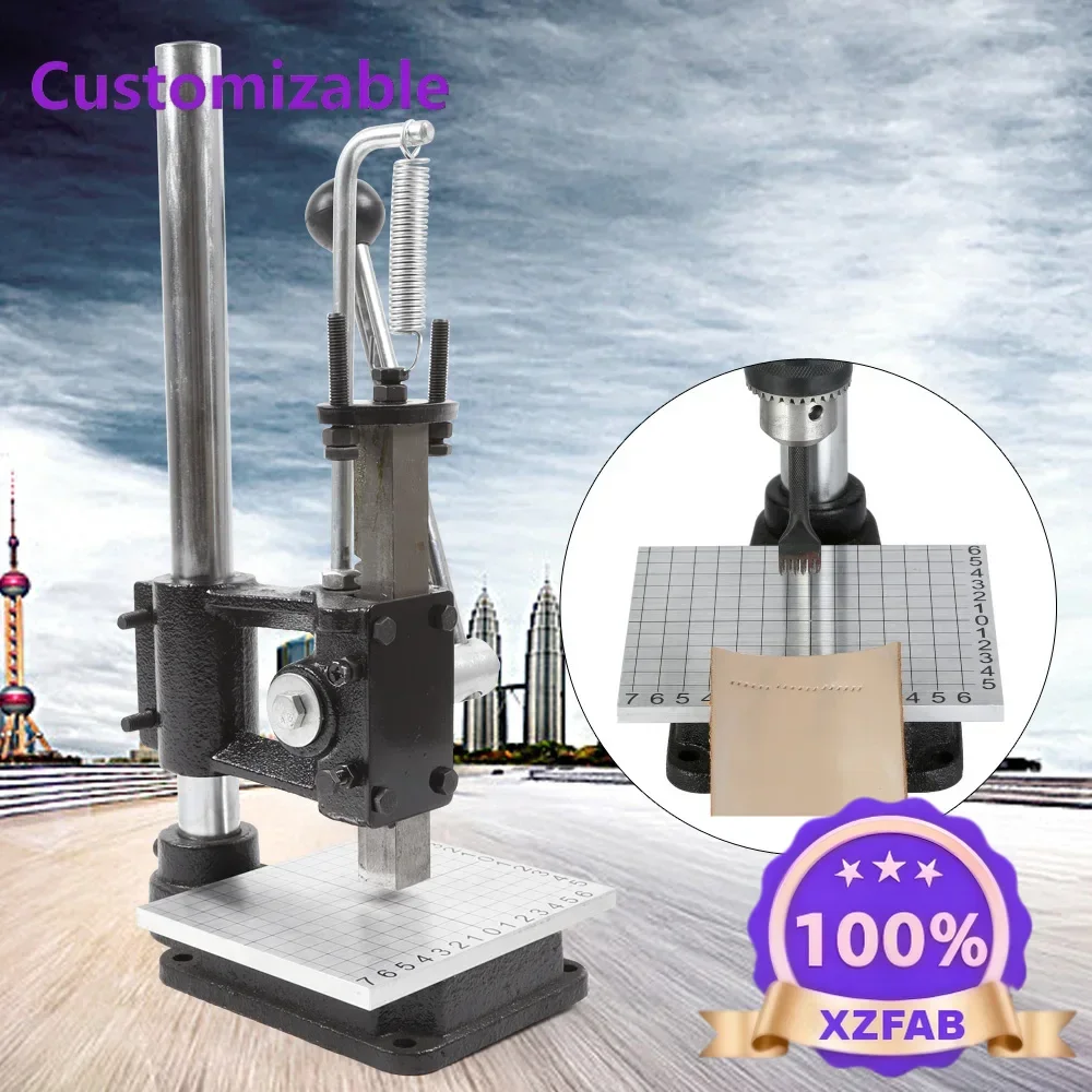 Factory Direct 2026 High Quality Cutting Stitching Leather Craft Imprinting Machine DIY Manual Press Cut Leathe Hole Puncher