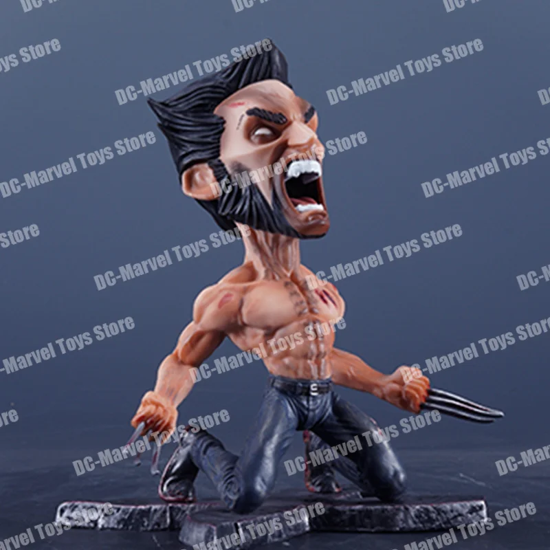 En Stock, figuras de acción de Anime de Wolverine Wolf x-men, versión Q, adorno de escritorio móvil, modelo, estatua, muñeca, juguetes de regalo