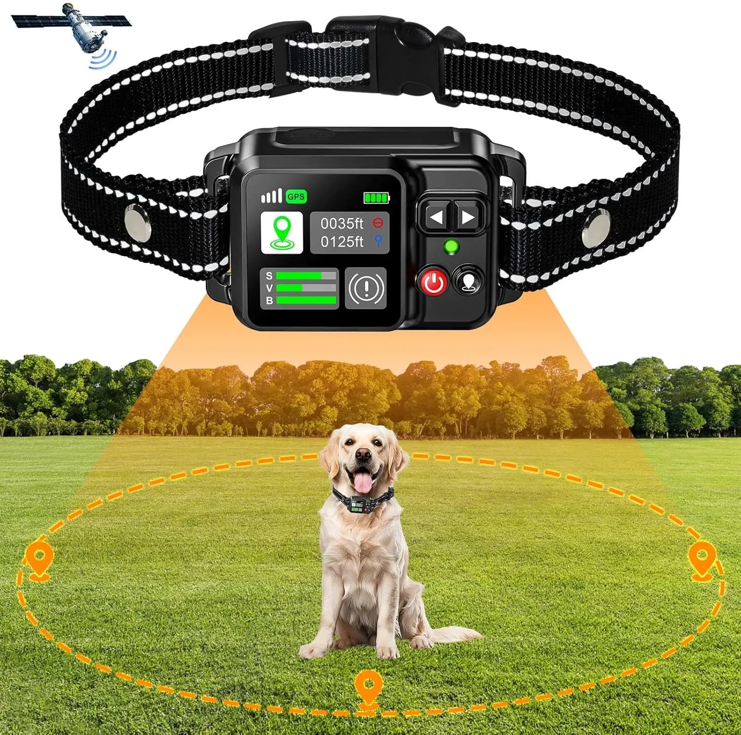 מערכת גידור אלחוטי GPS לכלבים - טכנולוגיית לוויין חשמלית 🐕