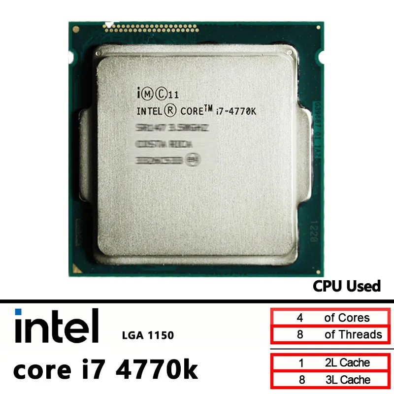 

Intel Core i7-4770K Б/у i7 4770K i7 4770 K 3,5 ГГц 84 Вт LGA 1150