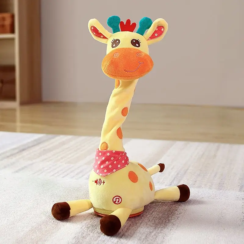 

Repeating What You Say Dancing Talking Giraffe Toy With 10 Songs Adjustable Volume Swaying Dancing Giraffe Musical Glowing Gift