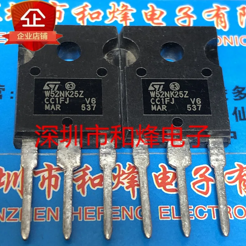 5PCS-10PCS W52NK25Z STW52NK25Z TO-247 250V 52A NEW AND ORIGINAL ON STOCK