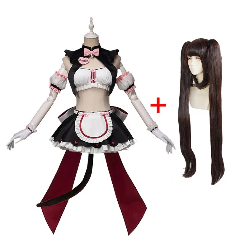 

2025 New NEKOPARA Chocolate and Vanilla Cosplay Costume, Christmas Maid Coffee Uniform, Lolita Dress ★ ★ ★ hh