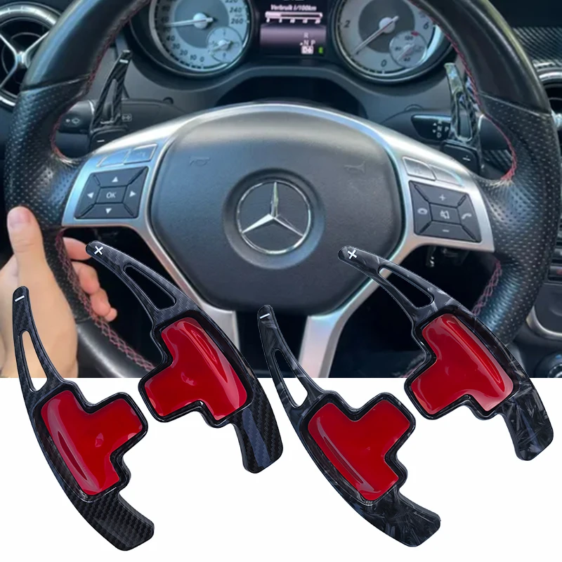 

Paddle Shifter For Mercedes-Benz A Class A180 A200 A220 A250 W176 2013-2015 Carbon Fiber Print Car Steering Wheel Shift Paddle