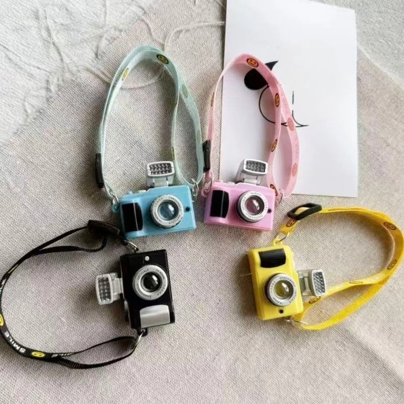 人形ミニクロスボディバッグ漫画モデルカメラペンダント人形アクセサリー 15-17 センチメートルぬいぐるみラブブ人形ギフト、女の子のドールハウスおもちゃ