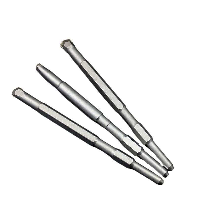 Hex Shank Electric Demolition Hammer Chisel, Alloy Chisel for Concrete Grooving, 0810 Hammer Accessory