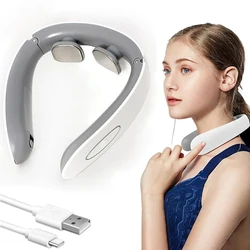 Smart Home Cervical Massager Charging Cervical Physical Therapy Pulse Cervical Massage Instrument Neck Protection Instrument