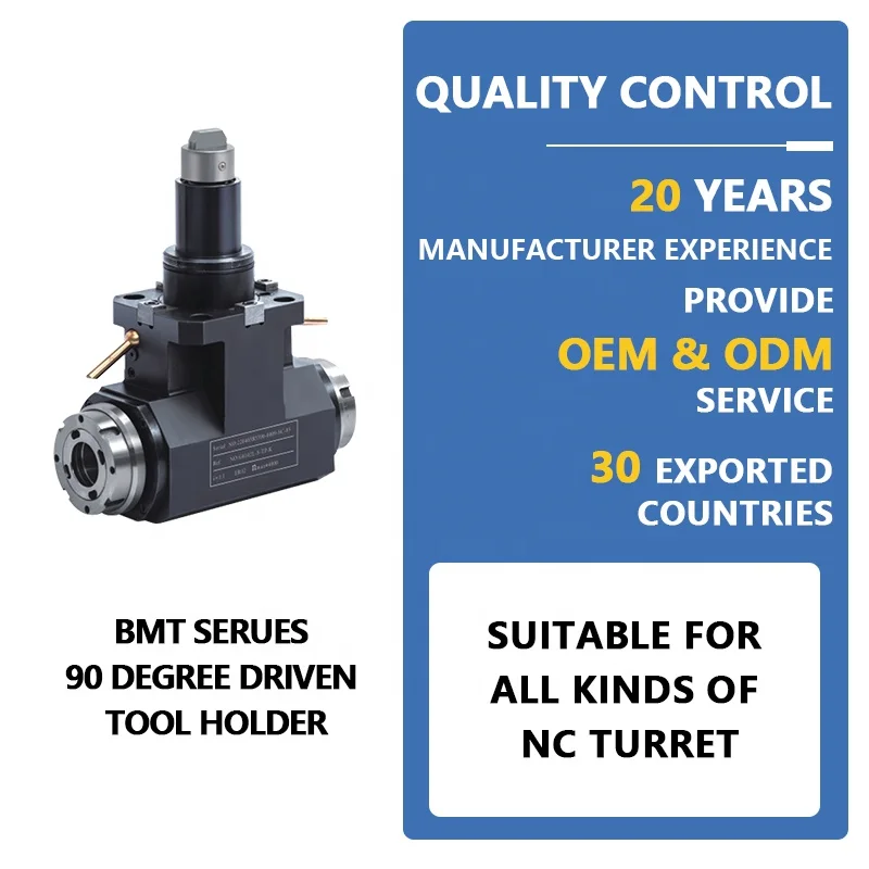 BMT CNC Tool Holder 90 Degree CNC Turning Milling Machine Lathe Live Tool Holders Machine Tools Accessories
