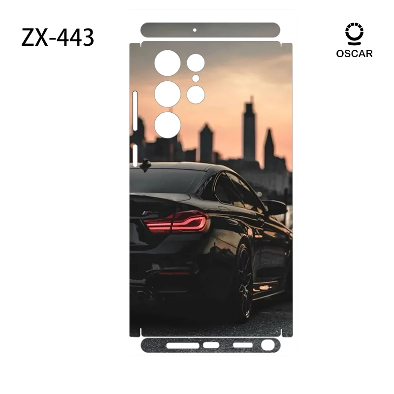3M Decalcomania colorata per Samsung Galaxy S23 S25Ultra Plus S24 S24Ultra Protezione schermo posteriore Cover Wrap Pietre Adesivo
