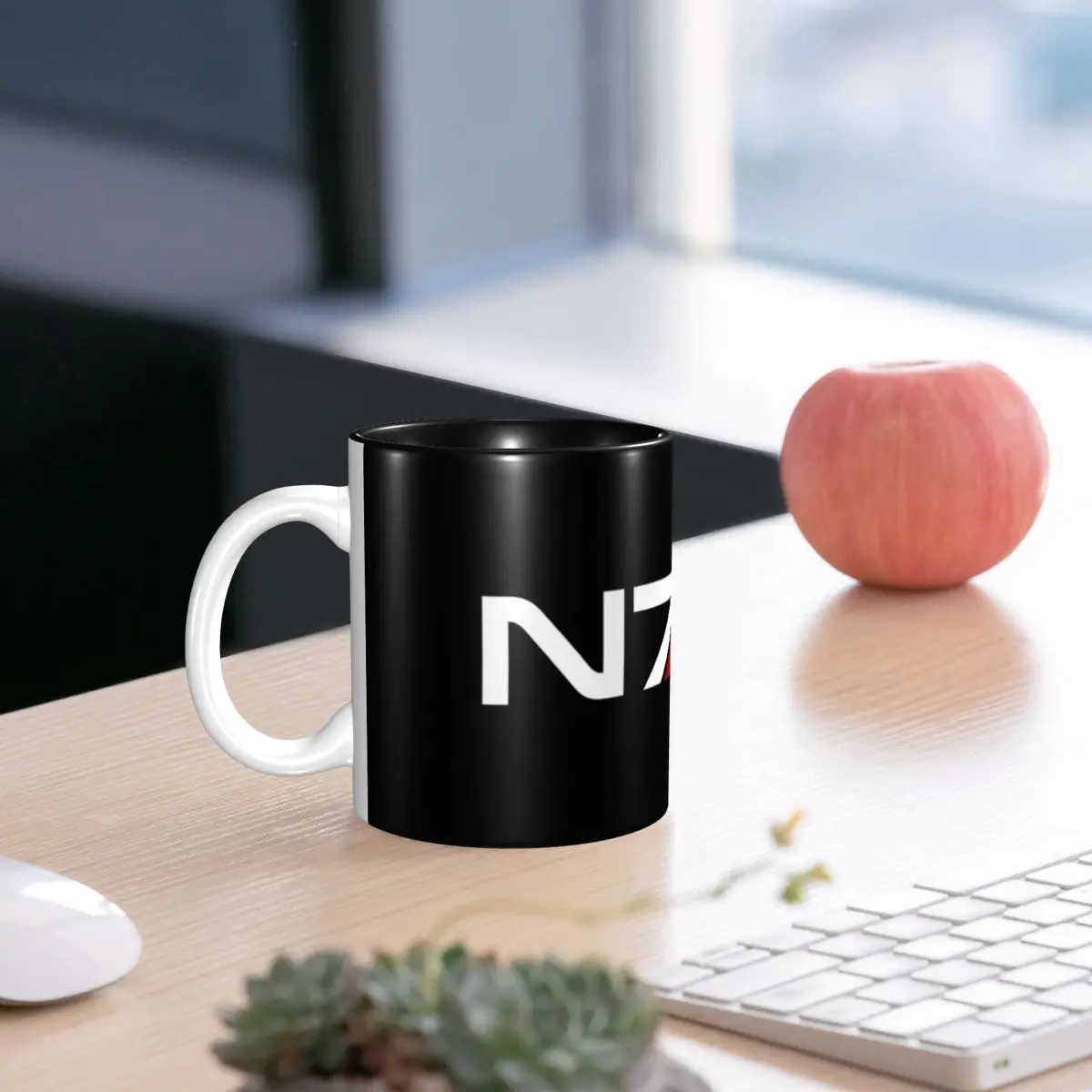 

N7 Mass Effect Emblem! Mug Funny Ceramic Coffee Cups Tea Mugs Milk Cup Drinkware Gifts for Woman Man