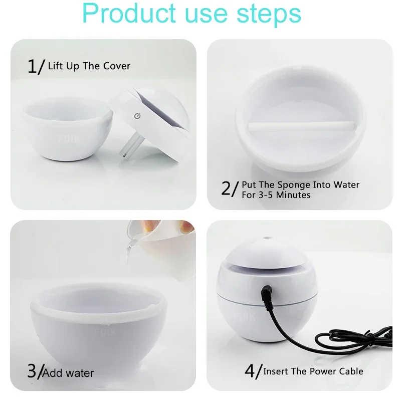 Pelembap Udara Usb Pelembap Udara Isi Ulang Pelembap Udara Ultrasonik Minyak Esensial Aromaterapi Mesin Kabut Dingin Kamar Tidur Kantor