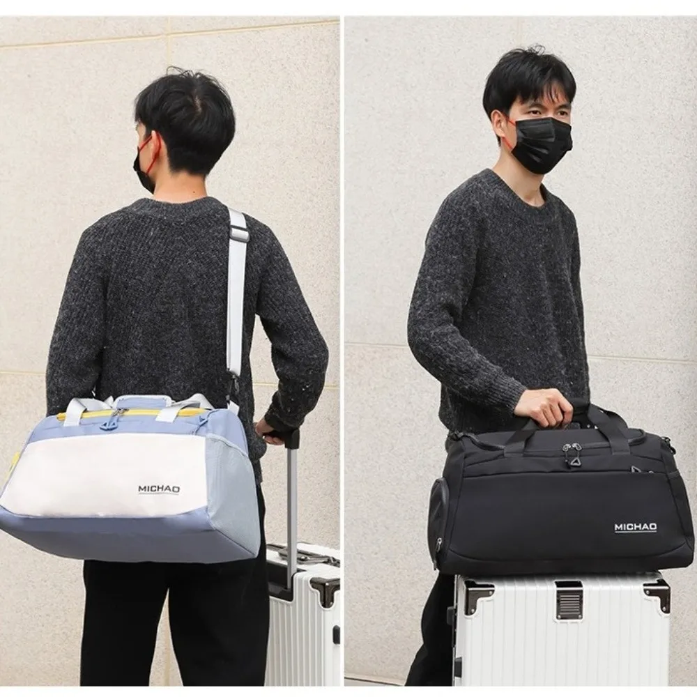 

Дорожная спортивная сумка с отделением для влажной и сухой уборки, водонепроницаемая дорожная сумка большой вместимости, прочная мужская сумка для фитнеса с несколькими карманами