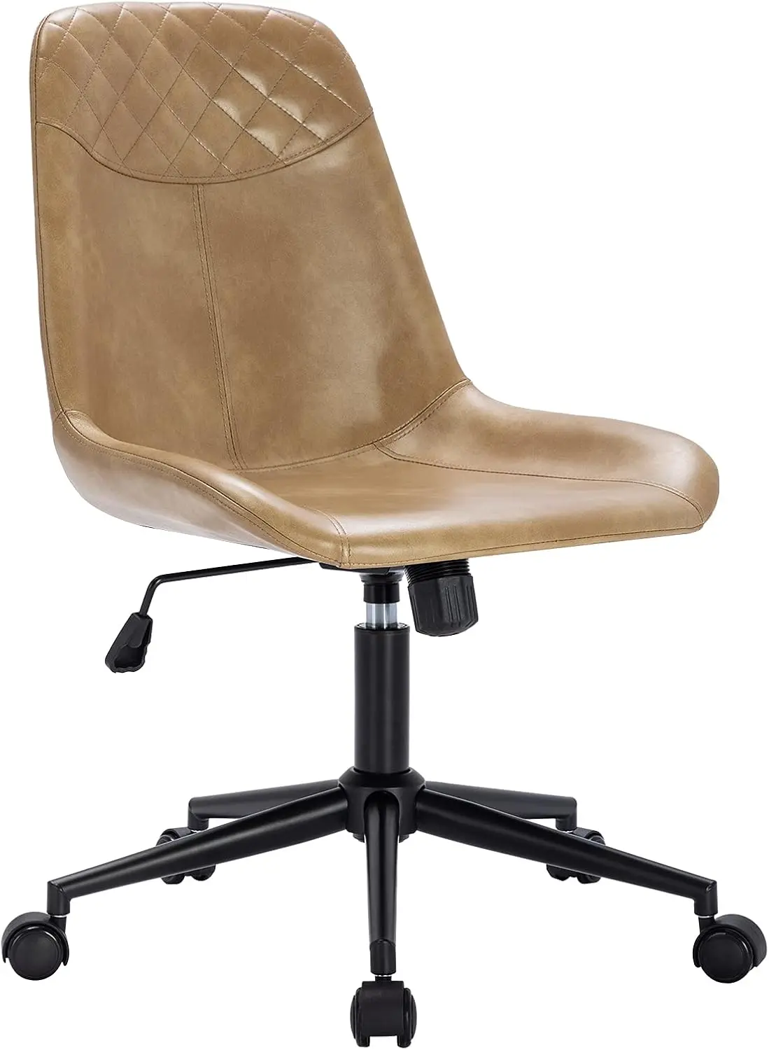

Modern Pu Leather Office Chair Desk Chair Swivel Computer Chair Camel