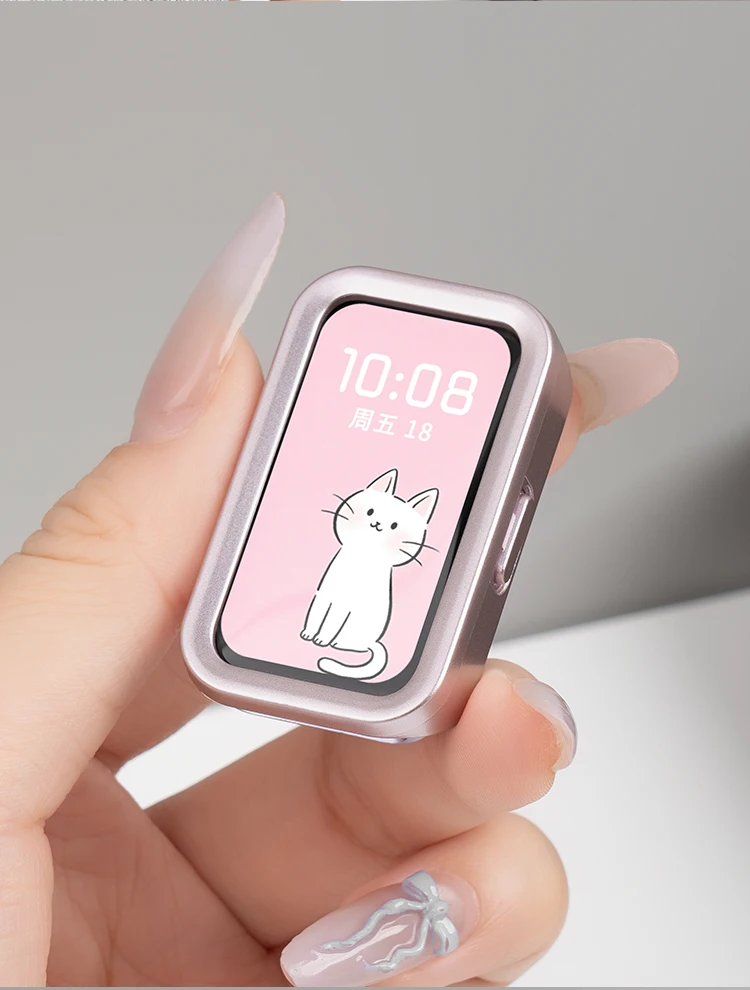 화웨이 밴드 10 9 8용 PC 중공 케이스 보호 쉘 범퍼 보호 커버 (코레아 화웨이 밴드10 NFC 9 8 NFC 액세서리)