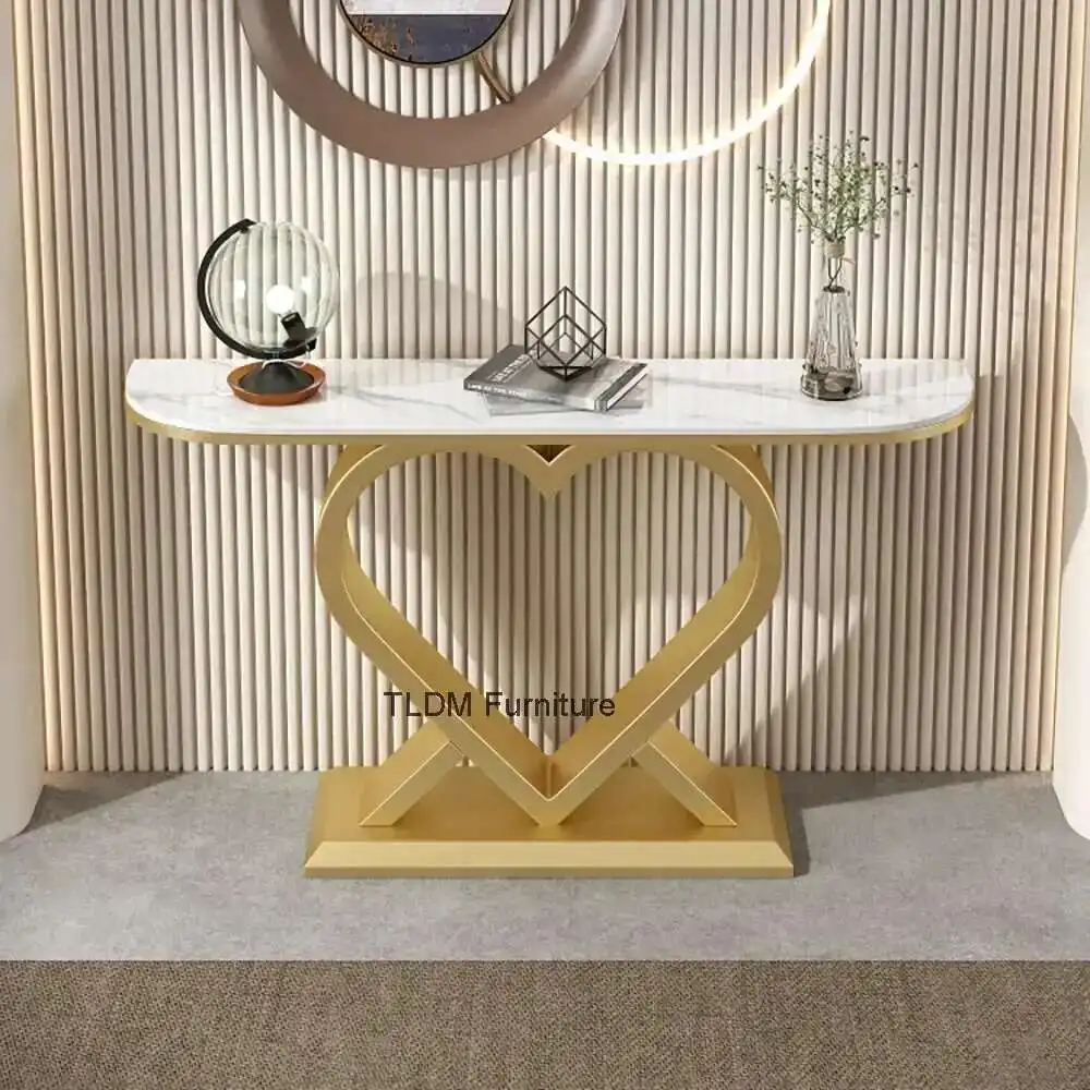 

Design Nordic Console Table Hallway Beauty Minimalist Glam Console Table Modern Marble Tavolo Soggiorno Home Furniture