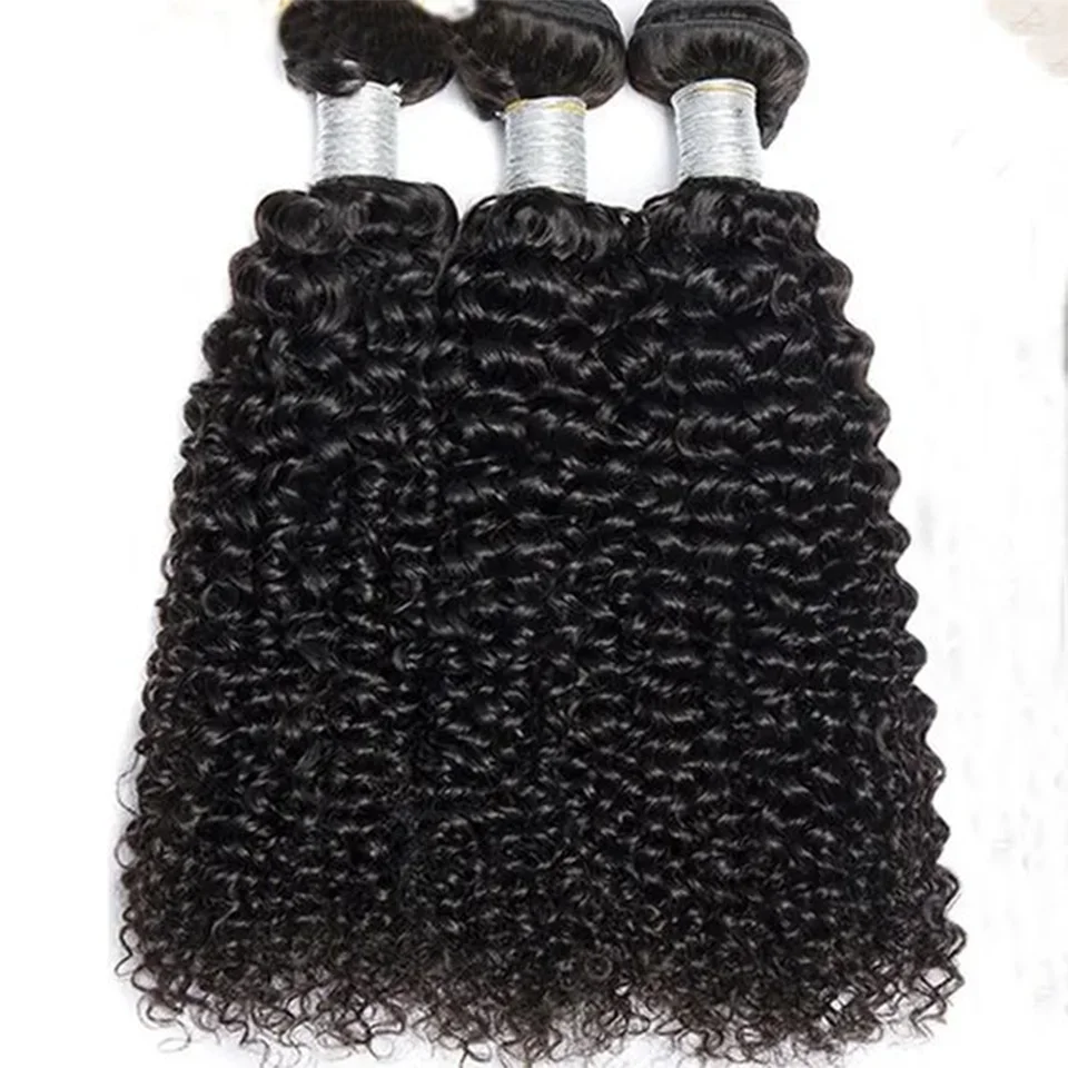 Rebecca Brazilian 100% Human Hair Bundles Kinky Curly Bundles Human Hair Extension Jerry Curly Natural Black Human Hair Weave