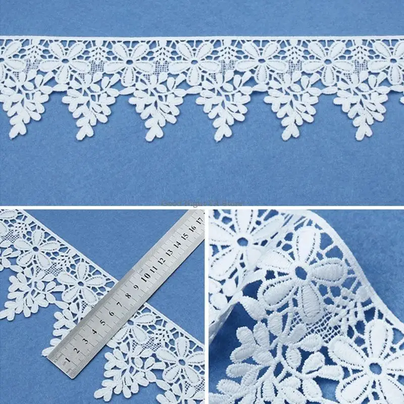

Lace Ribbon Wedding Decoration Lovely Gift Packing Polyester Material White