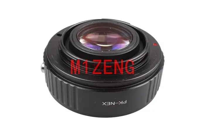 Pk-nex-anillo adaptador de refuerzo de velocidad, Reductor Focal para lente pentax pk a montaje E, sony A7, A7s, a7r2, A7R3, A7RV, A1, ZV-E10, cámara de ZV-E1