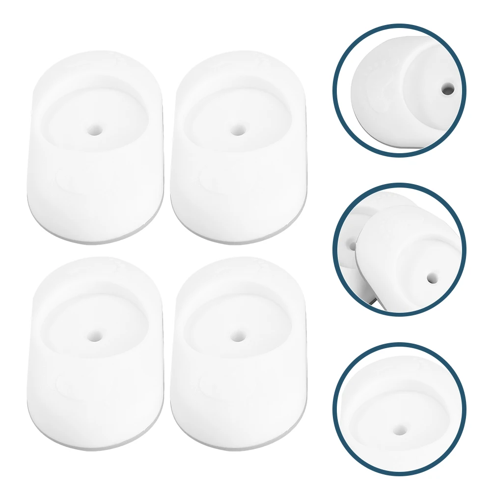 

4pcs Safety Gate Accessories Rounded Anti-slip Base Firm Installation Fence Wall Protection Plastic Pads Child Safety