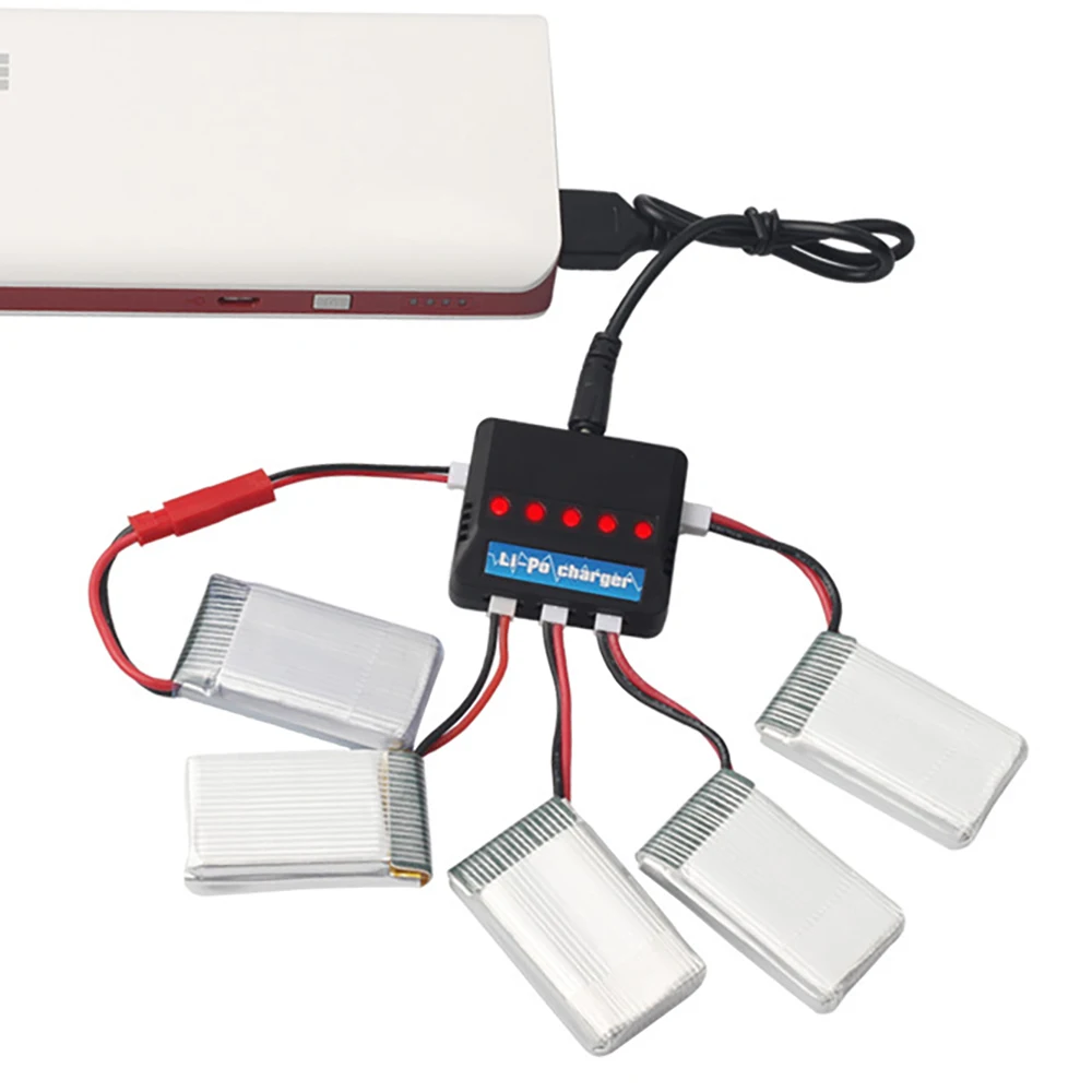 3.7V 300mAh 702030 Lipo Battery With Charger For Udi U816 U830 F180 E55 FQ777 FQ17W Hubsan H107 Syma X11C FY530 RC Drone Parts