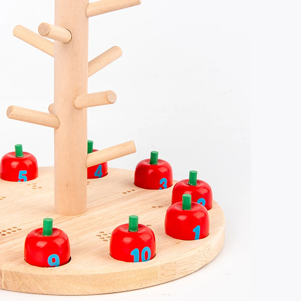 

Fruit Tree Picking Teaching Aids Daily Life Toy for Kids Early Education Wooden Colorful Digital Children's Interactive Paper