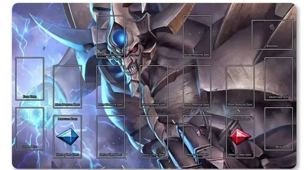 

YuGiOh Playmat Card Game Mat Play mats Compatible for OCG + Free Bag - 3529418