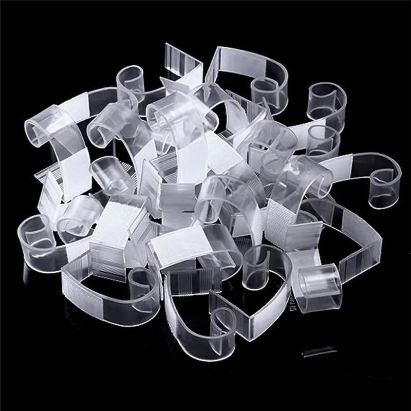 

25 Piece Table Skirting Clips Plastic Tablecloth Clips Transparent PVC For Meeting Party Indoor Outdoor Events-New