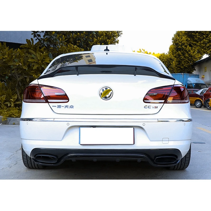

Carbon Fiber R Style Spoiler For Volkswagen Passat CC 2009-2018 Car Rear Trunk Car Styling Car Decoration Tail Spoiler