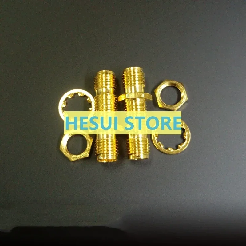 1/3/5pcs RF connector SMA-KKY SMA female double-pass lengthened nut gasket two outer screw inner holes