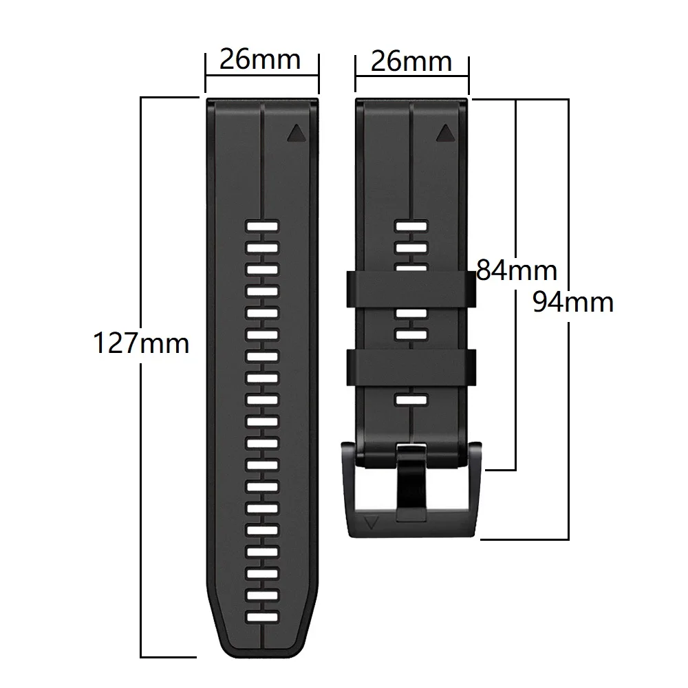 22mm 26mm Silicone Strap For Garmin Fenix 7 7X 6 6X 5 5X Quick Release Watchband for Garmin EPIX Enduro Smart Watch Band