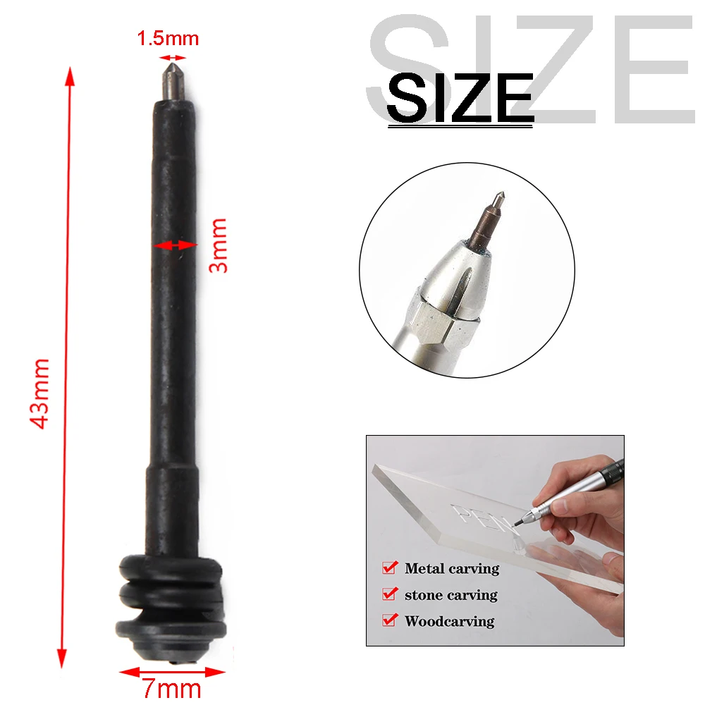 Pneumatic Air Pencil Die Grinder Kit Scribe Hammer Engraving Lettering Tool Hose Engraving Pen High Quality