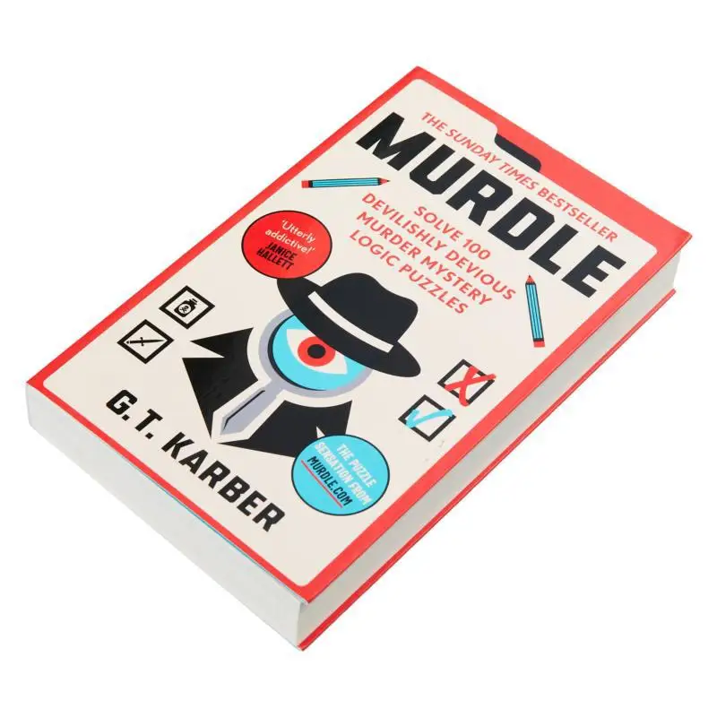 Murdle  Solve 100 Devilishly Devious Murder Mystery Logic Puzzles GT Karber Profile Books 9781800818026 Book