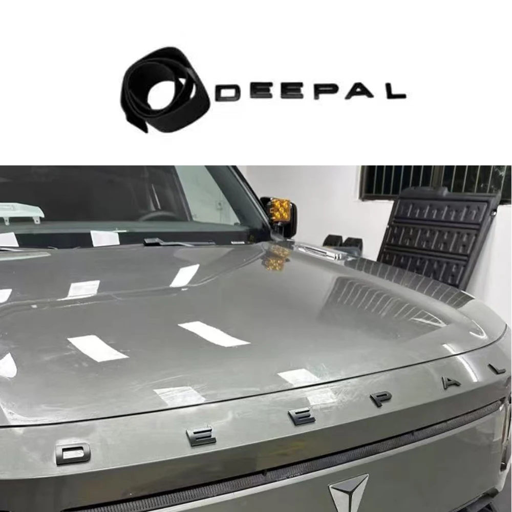 

Для CHANGAN Deepal G318 2025 2026: Металлическая наклейка-логотип с буквами для передней части капота, персонализированная, для модификации