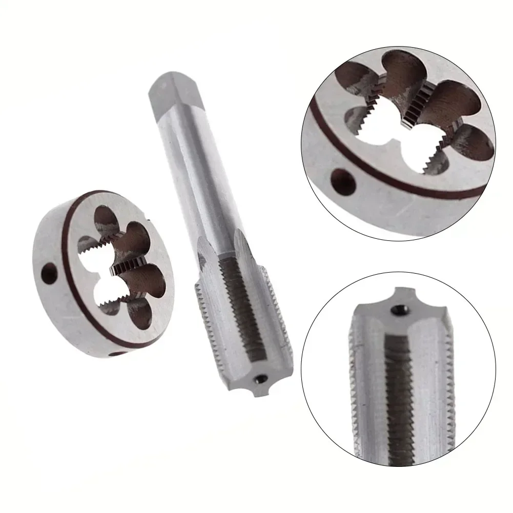 Tools Hand Tap Round Die Tap Replacement Parts 1 Set 14mm X 1.25 LH Die Fine Thread Left Hand Tap X 1.25 Brand New