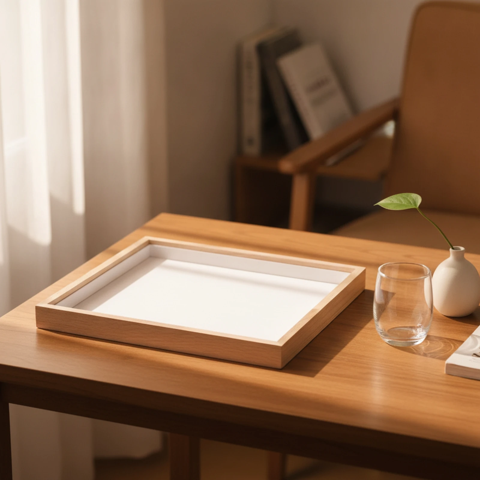 Jewelry Display Tray Cloth-linedLined Jewelry Tray with Wood Frame Organizer Rectangular Shallow for Jewelers, Retail Countertop