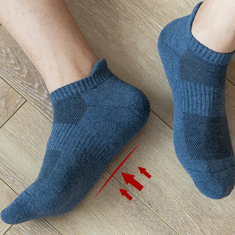 Chaussettes courtes en coton pour hommes, chaussettes fines, respirantes, en maille, confortables, décontractées, de rue, peu profondes, printemps été