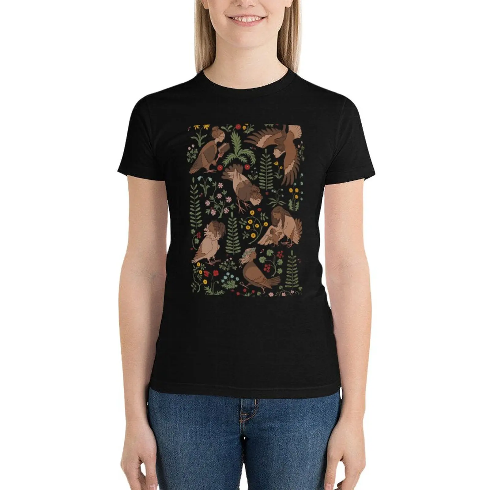 

Harpies and flowers T-Shirt cute clothes tees aesthetic clothes tops Women