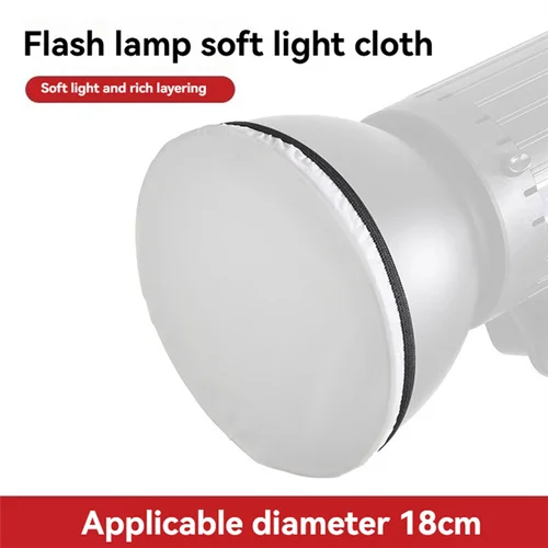 Imagen 1 del producto Difusor de luz de 4 Uds. De 18Cm, cubierta de lámpara difusor suave, difusor de pantalla de lámpara blanca, para reflectores estroboscópicos de estudio