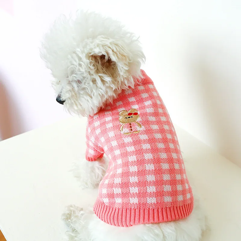 Spring Trellis Pyjamas Clothes for Small Dogs Bichon Frise Women's Clothing Fashion Light Knitting Redressing Supplies Puppies