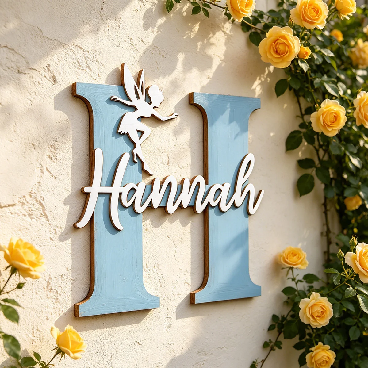 1pc customized wooden name tag decoration, customizable name, wall decoration, baby room decoration, multi scene decoration gift