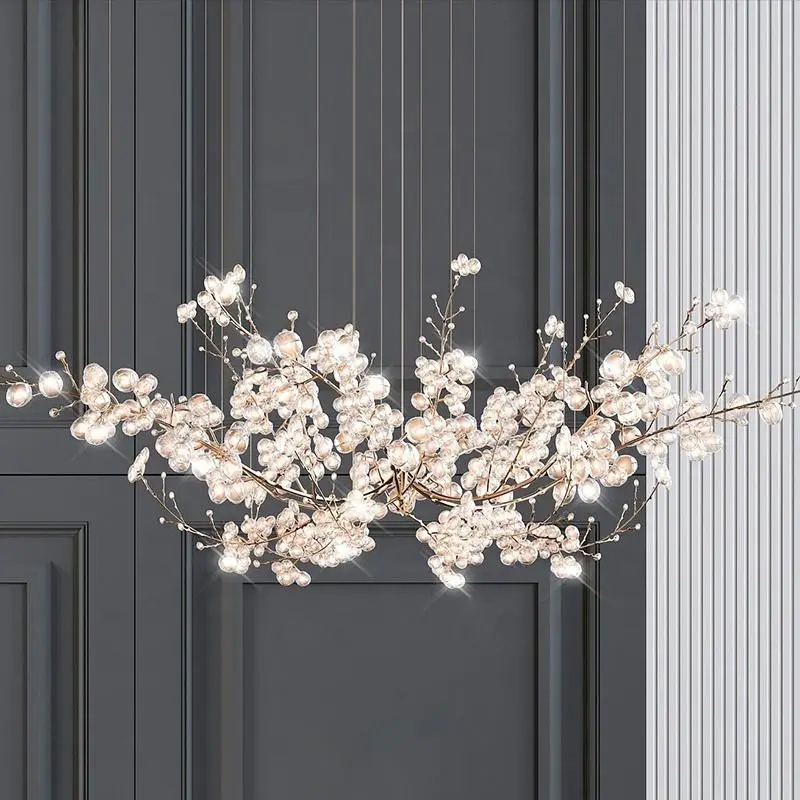 

Living Room Grape Design Chandelier Decorative Restaurant Mall Flower Shape Hanging Pendant Light for Hotel Lobby
