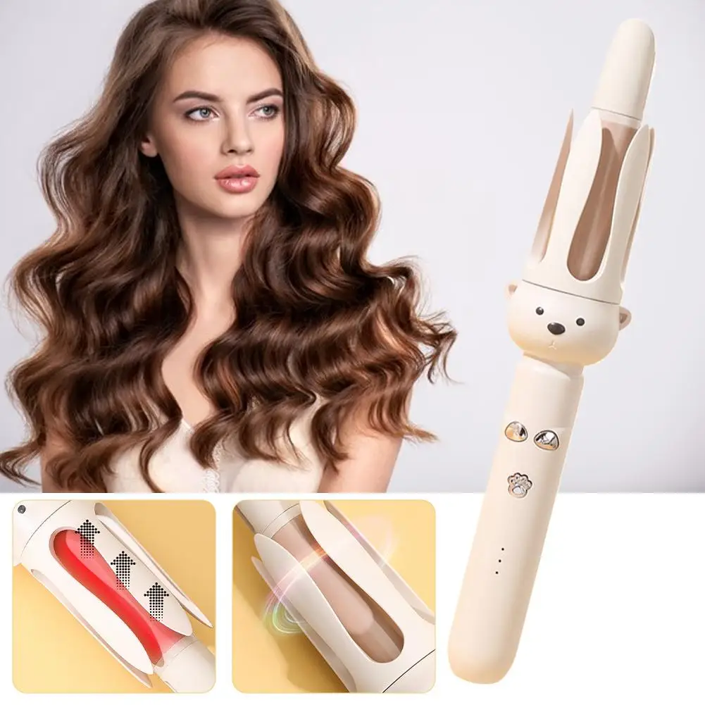 

Automatic Hair Curler 28mm Negative Ions Electric Ceramic Stick Styler Curl Hair Waves Curling Anti-Tangle Rotating Iron Cu P3P9