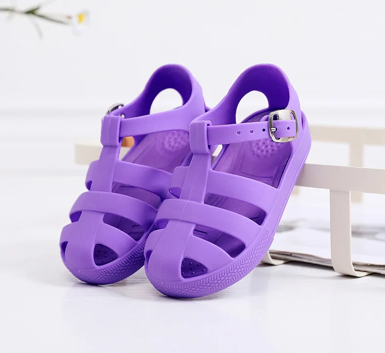 New Mini Brazil Roman Sandals Boys Girls Sandals Flox Jelly Shoes Sandals Children\'S Shoes Roman Hollow Breathable Sandals